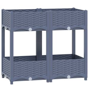 vidaXL Povi&scaron;ena gredica 80 x 40 x 71 cm od polipropilena