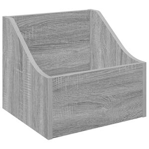 vidaXL Kutija za LP ploče Siva Sonoma 37 x 33 x 32 cm