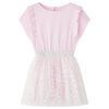 Dječja haljina s volanima svjetloružičasta 140