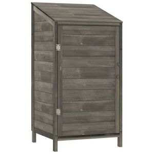 vidaXL Vrtno spremi&scaron;te antracit 55 x 52 x 112 cm od masivne jelovine
