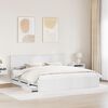 vidaXL Krevetna konstrukcija Bijelo 200 x 200 cm Inženjersko Drvo