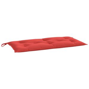 vidaXL Jastuk za vrtnu klupu crveni 110 x 50 x 7 cm od tkanine Oxford