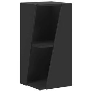 vidaXL Bočna polica Crna 33 x 32 x 70,5 cm Konstruirano drvo