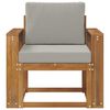 vidaXL Vanjski kauč Čvrsto drvo akacije i poliester