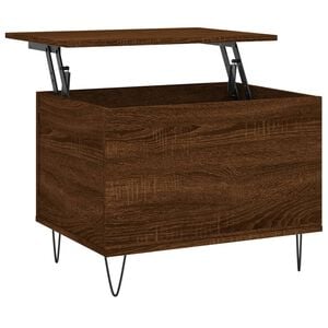 vidaXL Stolić za kavu Smeđi hrasta 60 x 44,5 x 45 cm konstruirano drvo