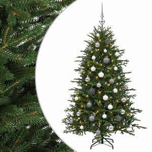 vidaXL Umjetno božićno drvce s kuglicom 120 cm 150 LED lampica