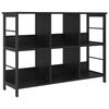vidaXL Polica 6 razina 102 x 32 x 72,5 cm Konstruirano drvo Crni hrast