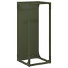 vidaXL Stalak za drva za ogrjev Maslinasto zelena 25x25x60 cm
