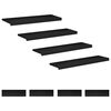 vidaXL Step treads 8 kom. 100 x 25 x 2 cm Crna Čvrsto drvo bukve