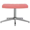 vidaXL Stolica za opu&scaron;tanje s osloncem za noge ružičasta bar&scaron;unasta