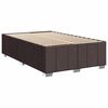 vidaXL Krevet box spring s madracem tamnosmeđi 120 x 190 cm od tkanine