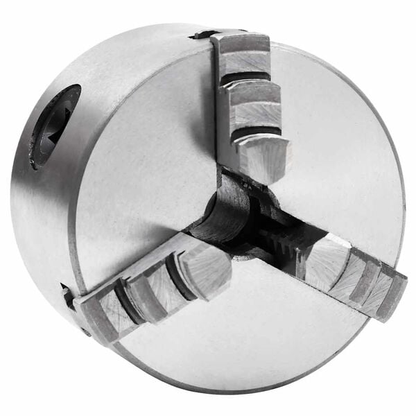 vidaXL Stezna glava za tokarski stroj s 3 čeljusti 80 mm čelična