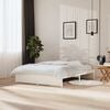 vidaXL Okvir za krevet od masivne borovine bijeli 150 x 200 cm king