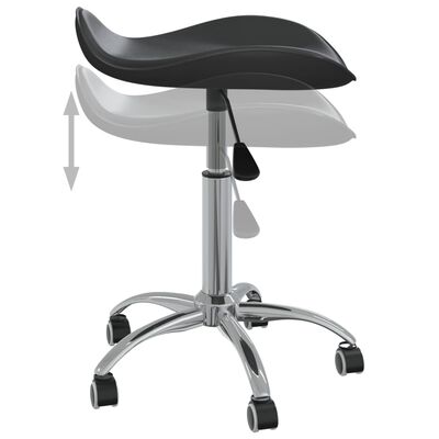 vidaXL Salonski stolac od umjetne kože crni