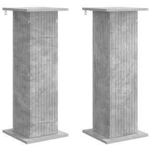 vidaXL Stalak za biljke 2 kom. Betonska siva 30,5 x 30 x 80,5 cm