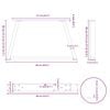 vidaXL Noge za klub stolić V-oblika 2 kom Crne 60 x (30-31,3) cm Čelik