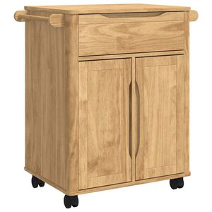 vidaXL Kuhinjski kolica FLORO Vosak smeđa 72,5 x 45 x 80 cm