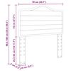 vidaXL Uzglavlje s uzglavljem Dimljeni hrast 75 cm Konstruirano drvo