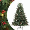 vidaXL Umjetno božićno drvce Zelena 240 cm PVC i Metal i Plastika