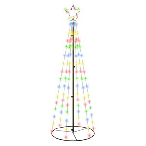 vidaXL Stožasto božićno drvce &scaron;areno 108 LED žarulja 70 x 180 cm