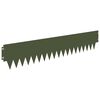 vidaXL Ograda oko Travnjaka 10 pcs 103 x 20 cm metal Maslinastozelena