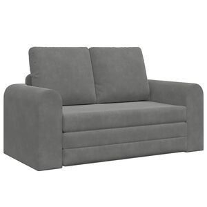 vidaXL Krevet na razvlačenje Tamno siva 148 x 71 x 83 cm Bar&scaron;un