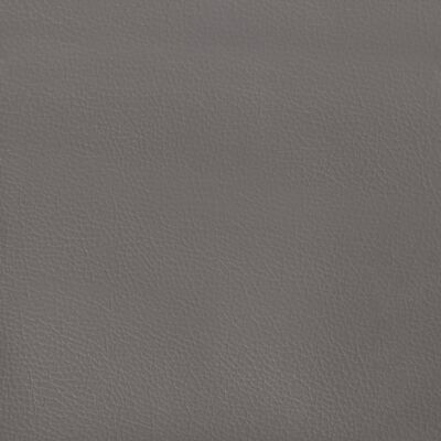 vidaXL Uzglavlje s ušima sivo 83 x 23 x 118/128 cm od umjetne kože