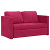 vidaXL Podni kauč na razvlačenje 2-u-1 boja vina 122x204x55 cm bar&scaron;un