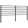 vidaXL Metalno zamjensko uzglavlje crno 193 cm