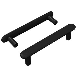 vidaXL Dr&scaron;ka za ormar 2 kom. Crna 121 x 16.6 x 28.3 mm Željezo