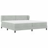 vidaXL Krevet s opruga kutije Svjetlosiva 200 x 200 cm Bar&scaron;un