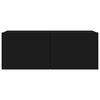 vidaXL 8-dijelni set TV ormarića crni od konstruiranog drva