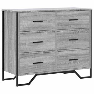 vidaXL Komoda boja hrasta sonome 91 x 35,5 x 74,5 cm konstruirano drvo