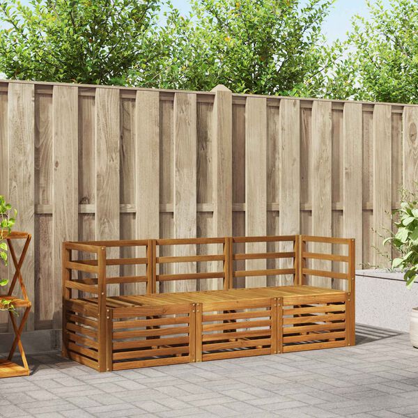 vidaXL Setovi sofa 3 pcs Prirodna Čvrsto drvo akacije