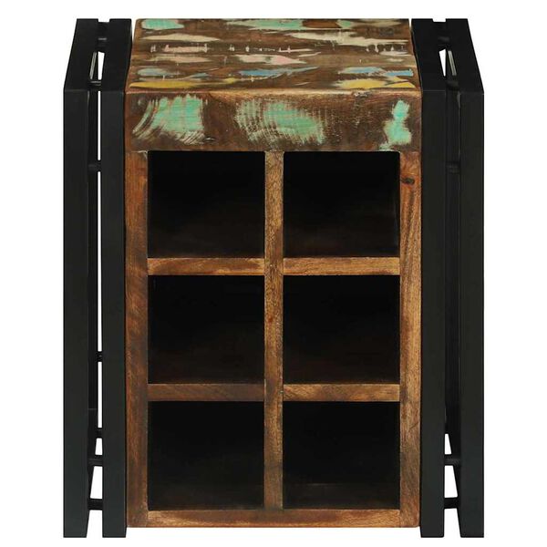 vidaXL Stalak za vino 35 x 35 x 39 cm Čvrsto drvo iz reciklaže