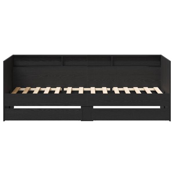 vidaXL Dnevni krevet s ladicama Siva 90 x 200 cm Konstruirano drvo