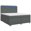 vidaXL Boxspring krevet s madracem Tamnosiva 140 x 200 cm Tkanina