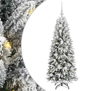 vidaXL Umjetno božićno drvce Bijela 120 cm PVC, plastika, čelik i PE