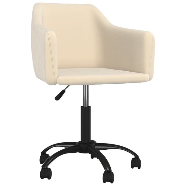 vidaXL Okretne blagovaonske stolice 6 kom krem bar&scaron;unaste