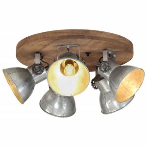vidaXL Stropna svjetiljka 25 W vintage srebrna 50 x 50 x 25 cm E27