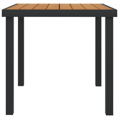 vidaXL Vrtni stol smeđi 78,5 x 78,5 x 74 cm aluminij i WPC