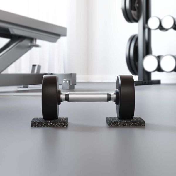 vidaXL Gumeni valjak Crna Guma