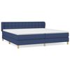 vidaXL Krevet s oprugama i madracem plavi 200 x 200 cm od tkanine