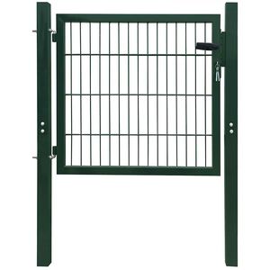 vidaXL Vrata za ogradu od čelika 100 x 100 cm zelena