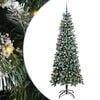 vidaXL Umjetno božićno drvce Zelena 210 cm PVC, plastika i čelik