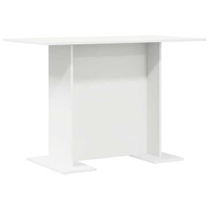 vidaXL Stol za objedovanje Bijelo 110 x 60 x 75 cm Konstruirano drvo