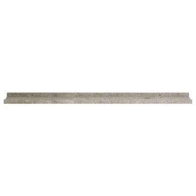vidaXL Zidne police 4 kom siva boja betona 100 x 9 x 3 cm
