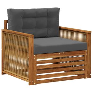 vidaXL Srednja sofa za van Prirodna