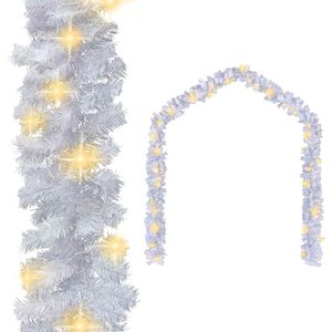vidaXL Božićna girlanda s LED svjetlima 10 m bijela