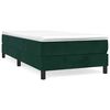 vidaXL Box spring krevet s madracem tamnozeleni 90x200 cm bar&scaron;unasti
